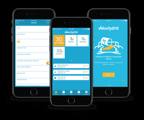 App for recording and reporting workplace incidents