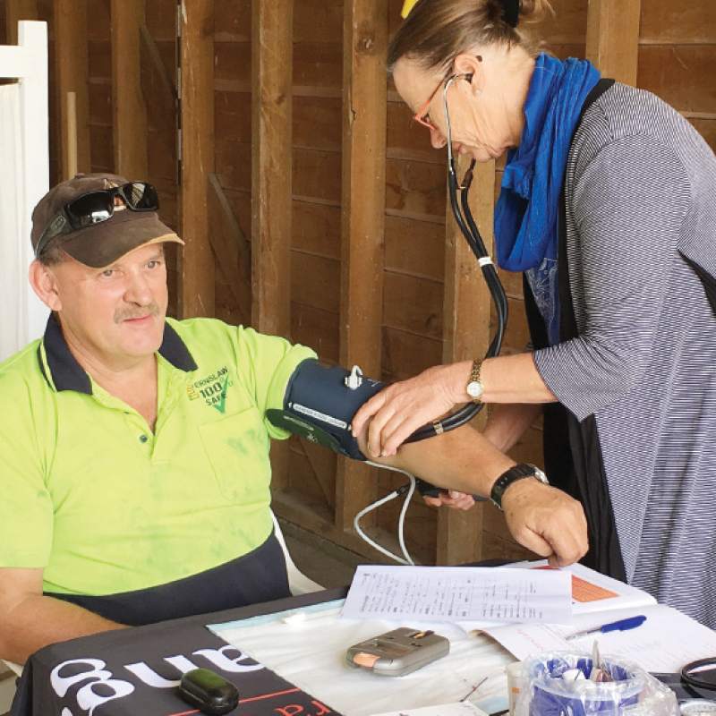 High tech health check for forestry workers